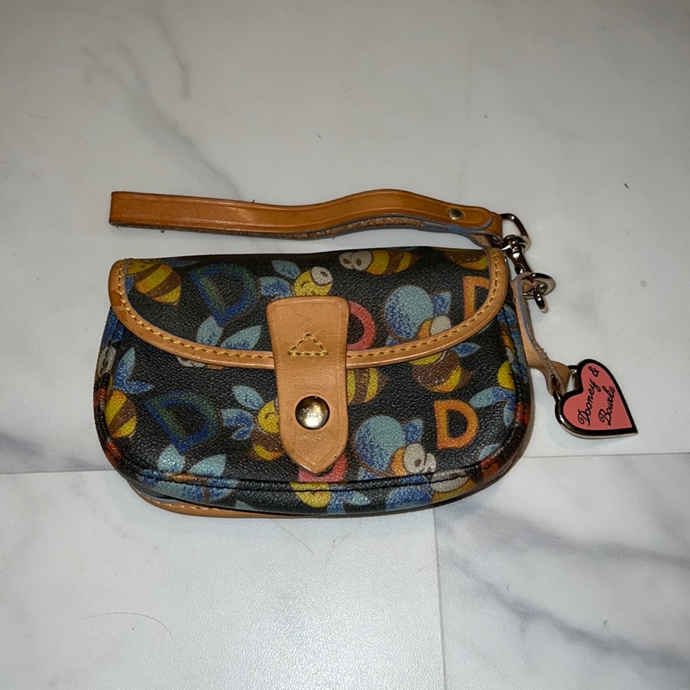 Dooney & Bourke | Black and Multi-colored Bee Wrist Bag